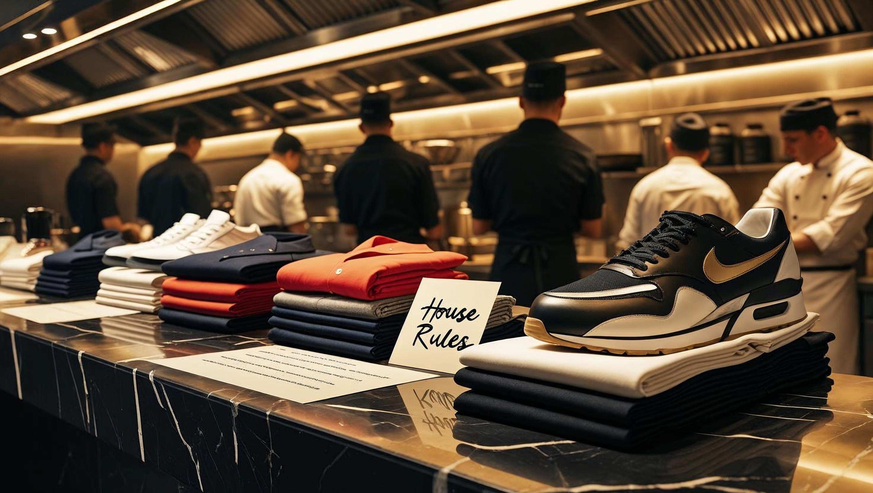Editorial still illustrating Closet Sauce House Rules